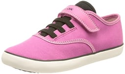 Geox Fille J Gisli Girl A Sneakers, Fuchsia/Black, 36 EU