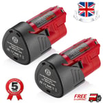 2X 12V For Milwaukee M12B2 M12 Lithium Cordless Battery Pack 48-11-2420 3.5Ah