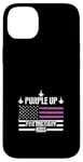 Coque pour iPhone 14 Plus Purple Up For Military Kids Drapeau américain Enfant militaire