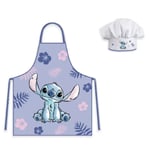 Disney Stitch Förkläde Med Kockmössa 55cm multifärg