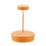 Zafferano, Lampe Swap Mini, Lampe de Table Rechargeable et Sans Fil avec Contrôle Tactile, Convient pour le Salon et l'Extérieur, Dimmer, 2700 K, Hauteur 14,8 cm, Couleur Orange