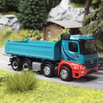 Mercedes Benz Arocs M tri-benne, 4 essieux, Bleu turquoise - Herpa 317566 - HO 1