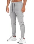 Suwangi Pantalon de Jogging pour Homme Survetement Pantalon Jogger Pantalons de Sport Pantalon de Course Léger Taille élastique Coton avec Poches