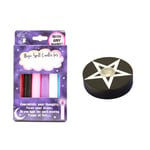 Magic Spell Candles And Black Pentagram Holder Witch Pagan Ritual Witchcraft