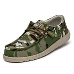 Hey Dude Homme Wally Camouflage MOC Toe Shoes, 41 EU