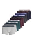 JACK & JONES Mens Solid 10 Pack Boxer Trunks Multi XXL