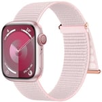 Higgs Bracelet Tissé Nylon Compatible avec Bracelets Apple Watch 38mm 40mm 41mm 44mm 45mm 46mm Ultra 2 49mm Femme, Bracelet Elastique Sport Loop Nylon pour iWatch Serie (42mm 10) 9/8/7/6/5/4/3/2/1/SE