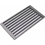 Grille en fonte 30x16 cm pour cheminée, poêle, barbecue, fond pour cendres 30x16 cm