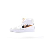 NIKE Homme Blazer Mid '77 Sneaker, White/Black-Bright Mandarin-Medium, 40 EU