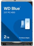 Wd Blue 2To Disque Dur Interne 2.5""Pour Pc Portable,5400 Rpm Class,Sata 6 Gb/S,128Mb Cache,Garantie 2 Ans