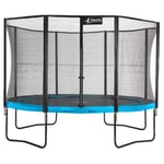 Trampoline de jardin rond 430 cm + filet de sécurité  PUNCHI Bleu 430