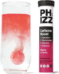 Phizz Caffeine Boost Electrolyte Hydration Tablets - 16 Vitamins and Minerals - Effervescent Energy Tablets - 75mg Caffeine Tablets (Caffeine (Cherry), 20 Tablets)