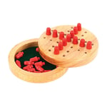 Mini jeu de solitaire en bois