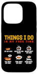 Coque pour iPhone 14 Pro Ce que je fais : les hot-dogs mangent Watch Inform Talk