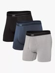 SAXX Daytripper Trunks, Pack of 3, Black/Grey/Navy