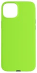 Coque pour iPhone 15 Plus Couleur vert citron simple