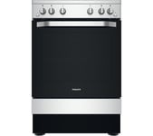 HOTPOINT HS67G2PMX/UK 60 cm Gas Cooker - Inox & Silver, Black,Silver/Grey