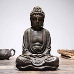 Pillowcase Vintage Assis Bouddha Statue Zen Geste Thai Bouddha Figurine miséricorde Personnage Sculpture décor à la Maison Yoga Studio Ornement