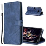 MRSTER Coque Samsung Galaxy A5 2017 Étui Portefeuille en Cuir PU Flip Coque, Premium PU-Cuir Coque Compatible avec Samsung Galaxy A5 2017. HX Retro Blue