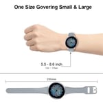 Samsung Galaxy Watch 3 (45mm) / kello (46mm) yksinkertainen aito nahkaranneke - harmaa hopeanharmaa