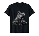 Cuban Rock Iguana Shirt Gothic Reptile Keeper Pet Owner Art T-Shirt