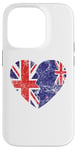 iPhone 14 Pro New Zealander British Flags Heart | UK New Zealand Roots Case