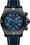 Breitling Watch Super Avenger Chronograph 48 Night Mission Leather Tang Type