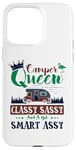 Coque pour iPhone 15 Pro Max Camping-car Queen Classy Sassy Smart Assy Fun Camping