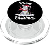 Merry Christmas Bunny Santa Christmas Eve Party Christmas Lights PopSockets PopGrip pour MagSafe