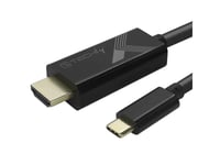 Techly Adapterkabel Usb-C M Auf Hdmi M 2.0 4K, Svart 5M