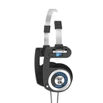 Koss Casque stéréo "PORTAPRO" (On-Ear, classic, casque à bandeau ouvert, avec fil de 1,2 m, 15 - 25000 Hz, jack 3,52mm mâle) Noir/Gris/Bleu