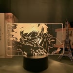 3D Nattlampa 3D LED-lampa Izuku Midoriya Deku LED Nattlampa Anime My Hero Academia 3D Lampa för Barnrumsinredning Deku 3D Lampa Födelsedagspresent Manga