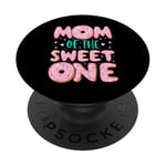 Mom of The Sweet One 1st Birthday Family Matching Donut gift PopSockets PopGrip Adhésif