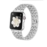 SKALO Länkarmband Bling Apple Watch Series 7-9 41mm - Silver