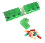 Pill Dispenser 7 Day A Week Plastic Pill Dispenser Pillbox Tablet Dispenser Box