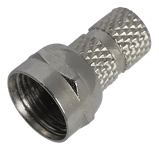 Deltaco F-connector twist-on  5 6mm  RG-59  2-pcs