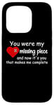 Coque pour iPhone 15 Pro You Were My Missing Puzzle Piece Valentines Day Couple Heart