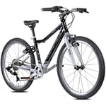 PROMETHEUS BICYCLES PRO® barnesykkel 24 tommer, svart sølv SOOT-BLACK