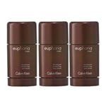 3-pack Calvin Klein Euphoria For Men Deostick 75ml