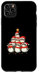 Coque pour iPhone 11 Pro Max Robin Bird Arbre de Noël pour filles et garçons