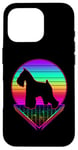 iPhone 16 Pro Miniature Schnauzer Retro Vintage 80s Funny Dog Lover Case