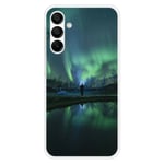 Tryckt silikonfodral som är kompatibelt med Samsung Galaxy A15 Northern Lights