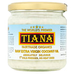 TIANA Fairtrade Organic Raw Extra Virgin Coconut Oil, Voted UK no.1 for Skin, Hair and Cooking, 350ml