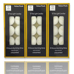 REQUISITE NEEDS Tea Light Candles Unscented 4 Hours Long Burn Night Candles Pack of 30 (Package May Vary), White