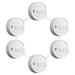 X-Sense Wireless Interconnected Smoke Alarm Detector, Fire Alarm with 10-Year Battery Life and Transmission Range of over 820 ft, Link+, SD20-W, 6-PACK