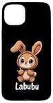 iPhone 15 Plus Labubu Cute Brown Bunny Monster Case