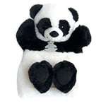 HISTOIRE D'OURS - Peluche Marionnette à Main Panda - Noir/Blanc 25cm - Doudou Peluche pour Enfants - Stimule Créativité et Imagination - Cadeau Naissance Bébé Fille Garçon - HO2595