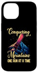 Coque pour iPhone 14 CONQUERING MOUNTAINS ONE RUN AT A TIME