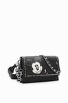 Desigual Bag_Mickey Rock Dortmund, Accessoires Sac BANDOULIÈRE en PU Femmes, Noir, Taille Unique