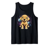 Puppy In Space Cute Cosmic Adventure Tank Top